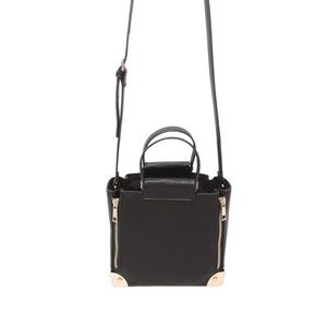 Forever 21 Mini Leather Box Crossbody Purse Bag